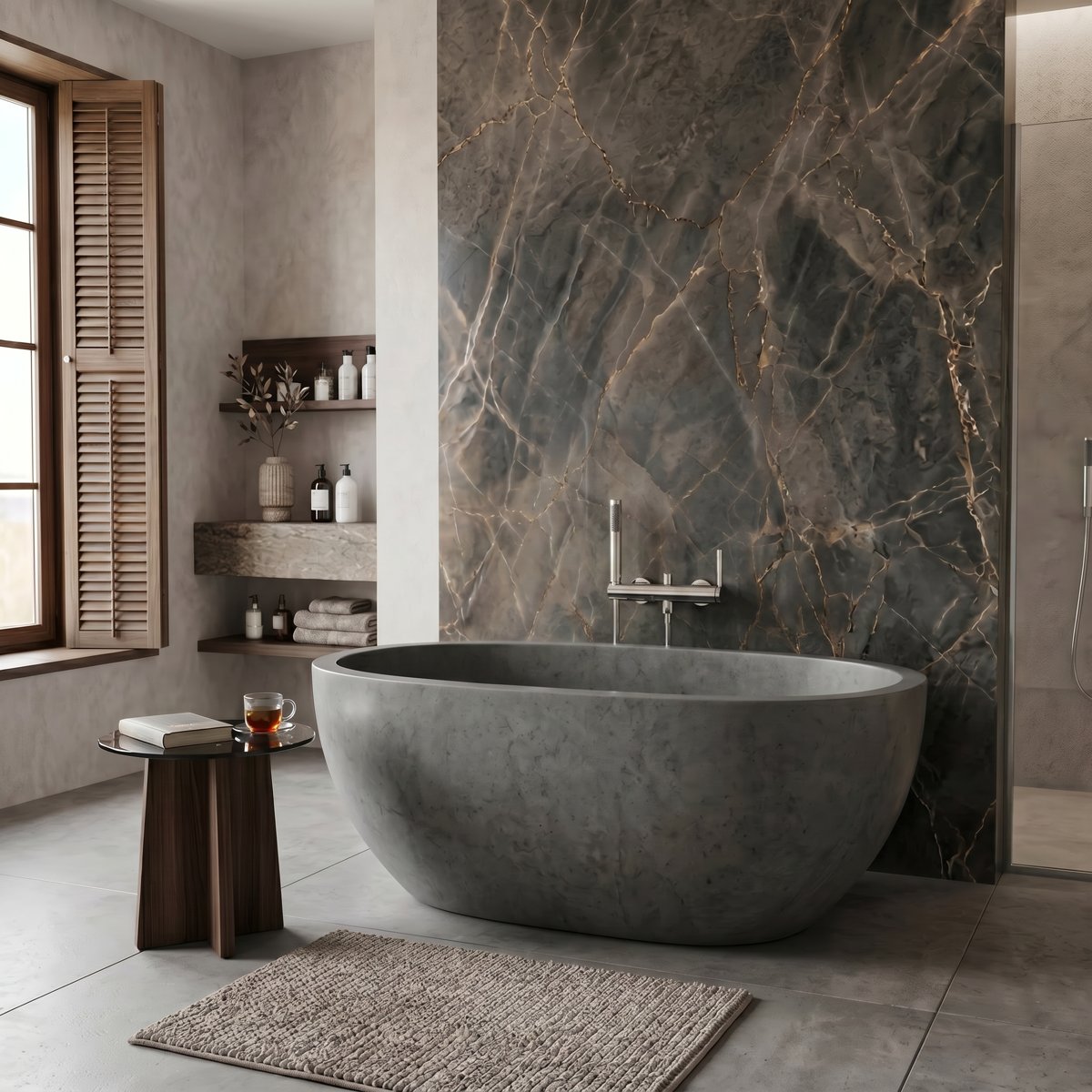 Mitigeur de baignoire chromé