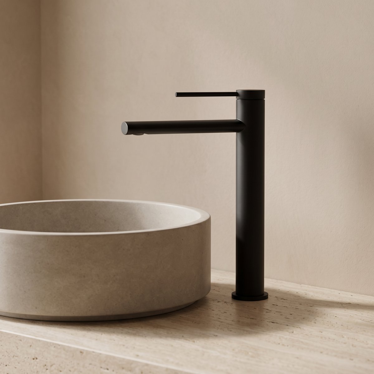 Mitigeur XL vasque noir mate