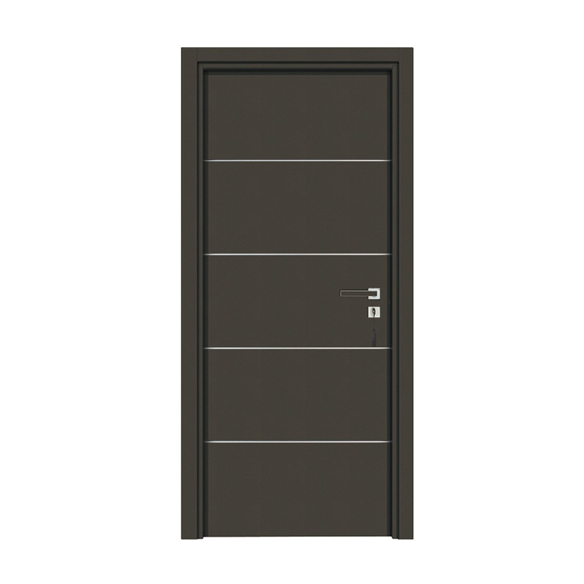 Bloc-porte Seymour - Cuir basalte