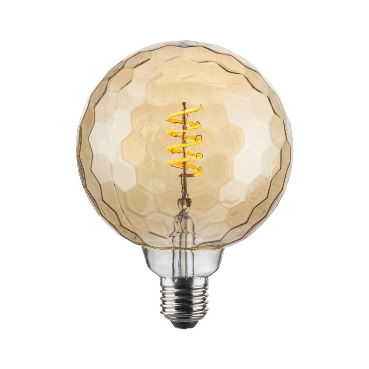 Ampoule Colors Geo Ø125 mm, variateur 3 niveaux à mémoire – Ambre