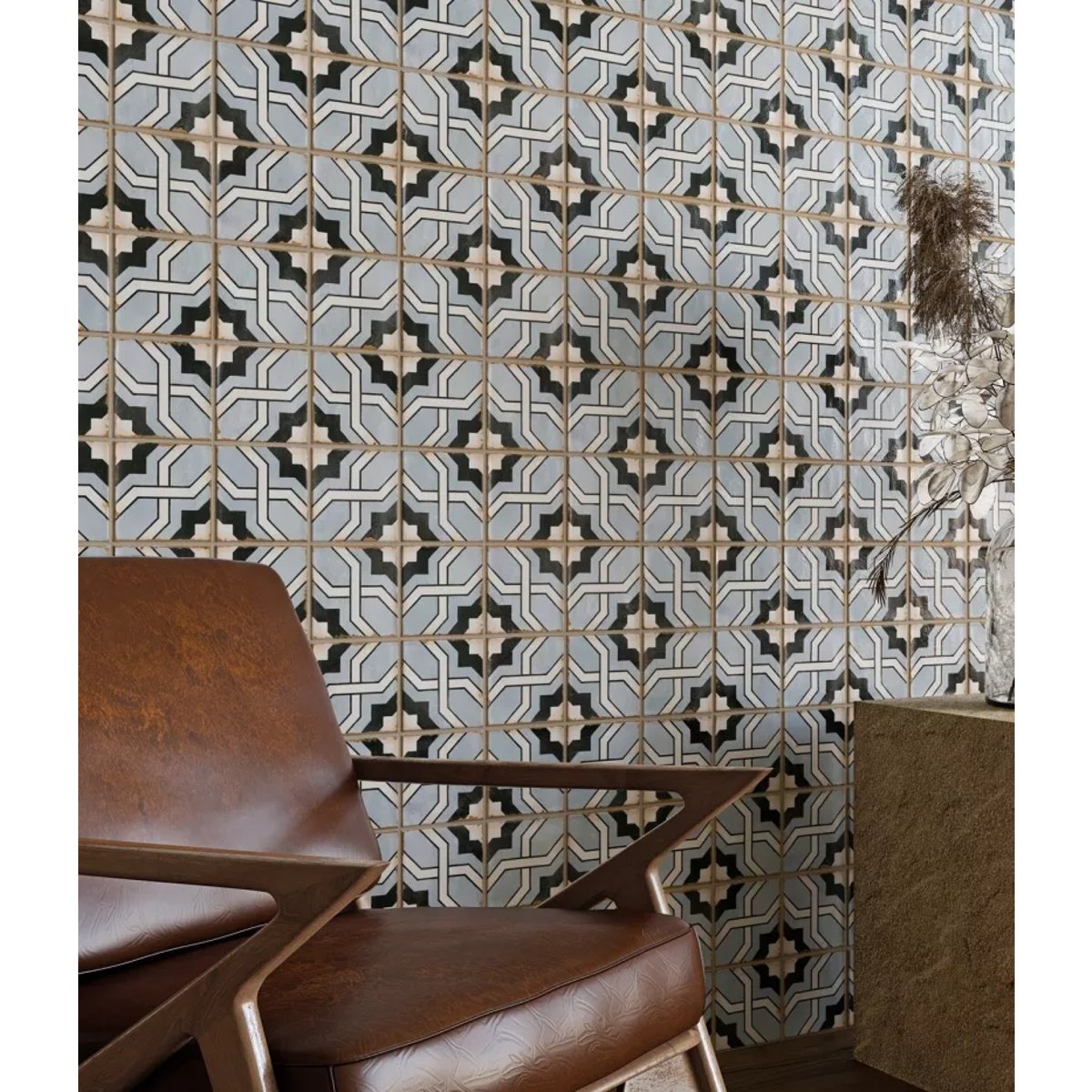 Carrelage Imitation Carreaux De Ciment 12,5x12,5 CASABLANCA Attia