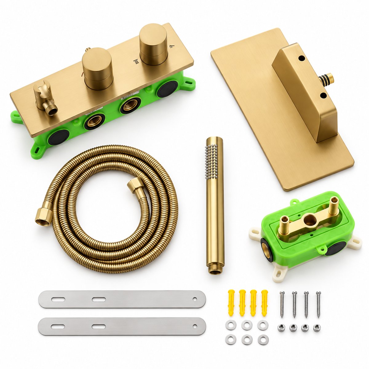 Mitigeur de bain thermostatique or brossé