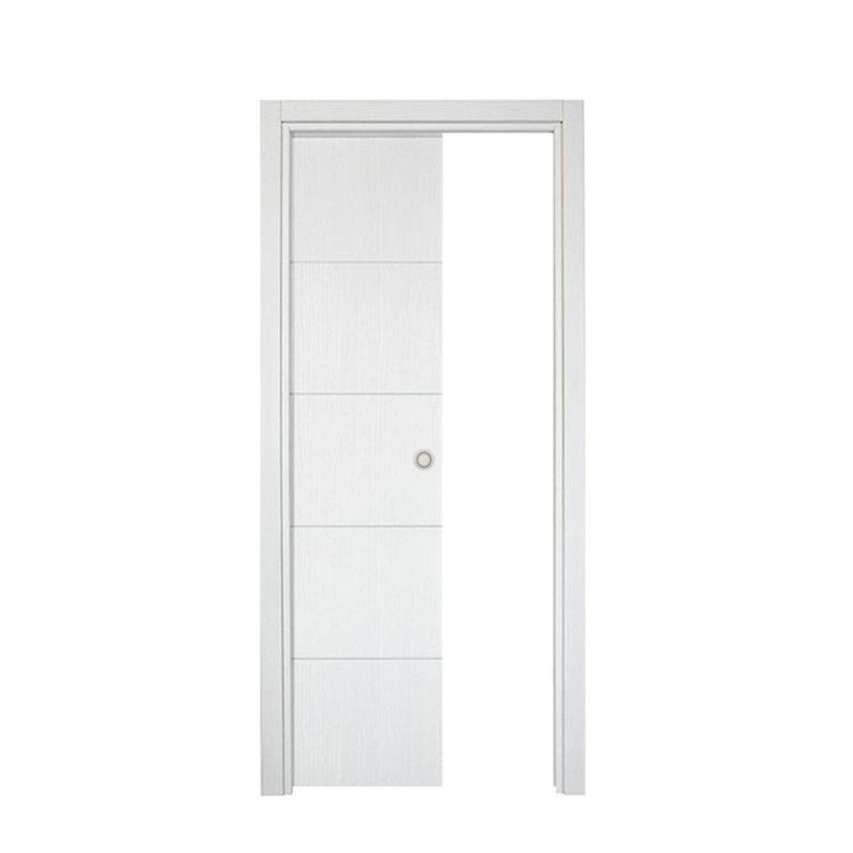 Porte coulissante galandage Seymour - Chêne blanc