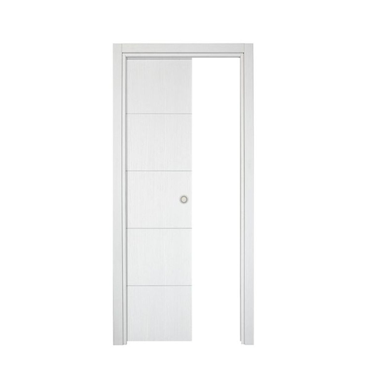 Porte coulissante galandage Seymour - Chêne blanc
