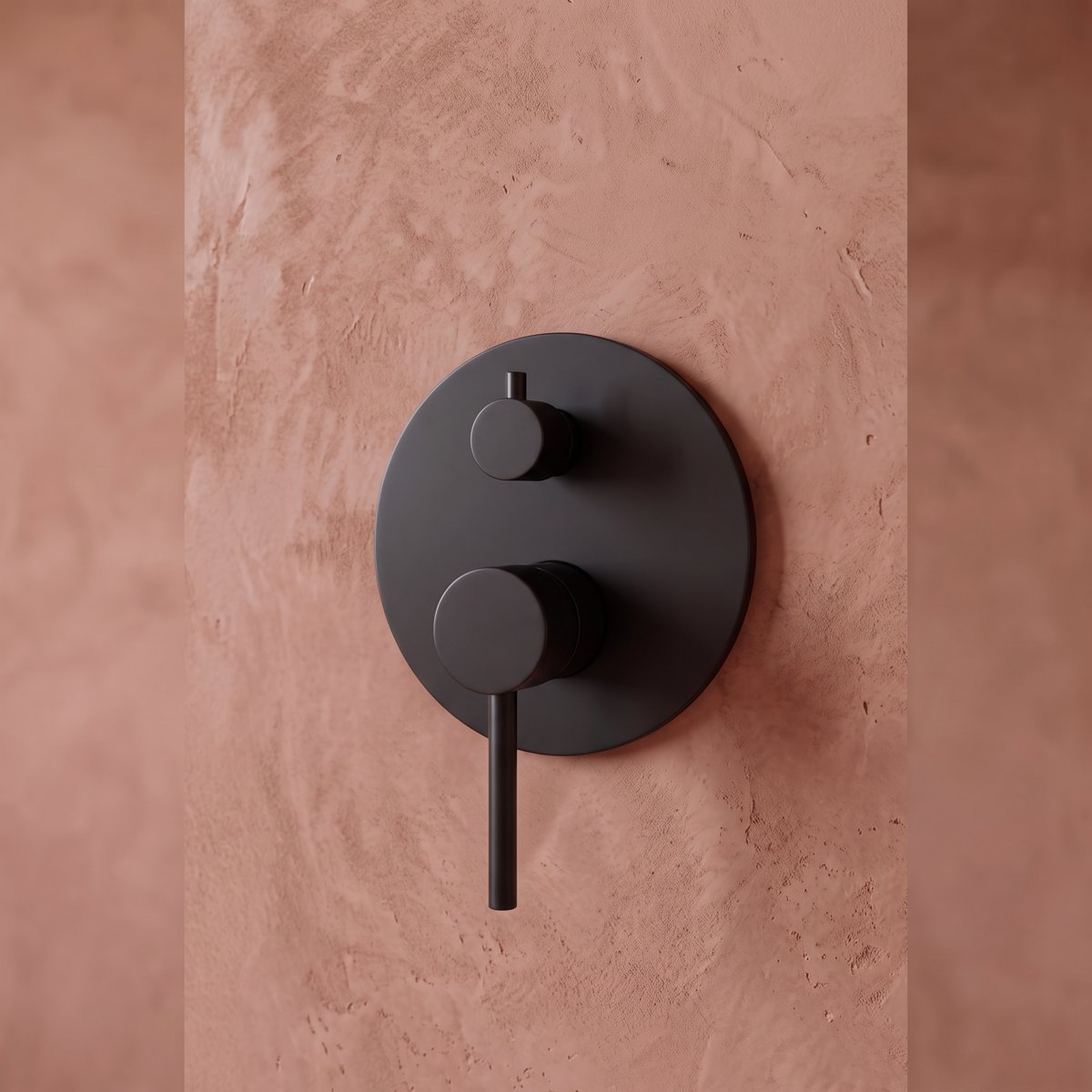 Colonne de douche encastrée noir mate