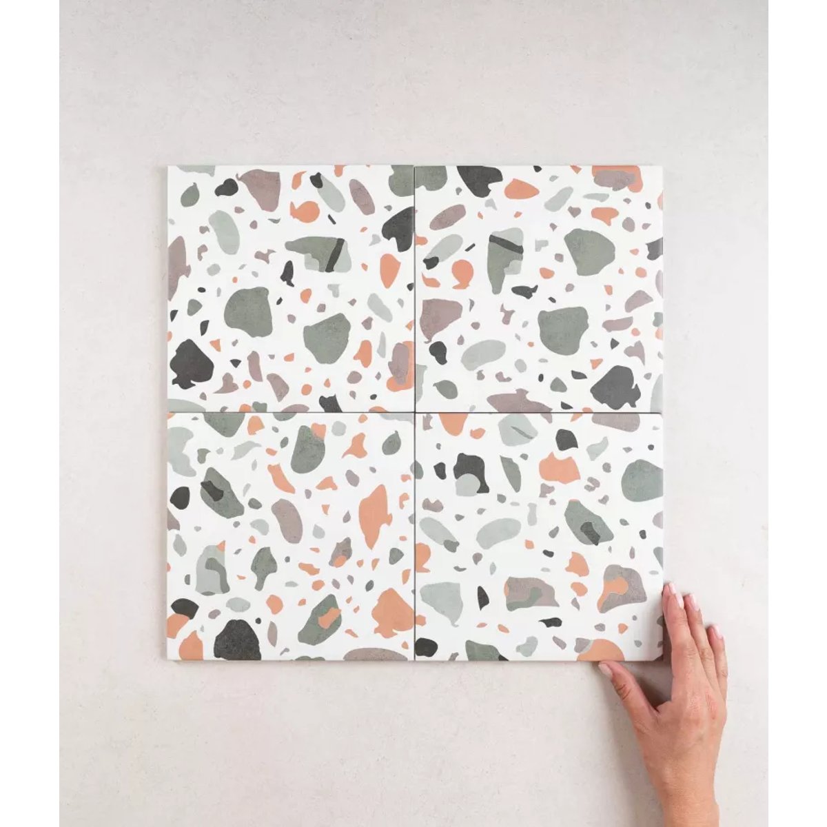 Carrelage effet Terrazzo Vert STAY 20x20 Green