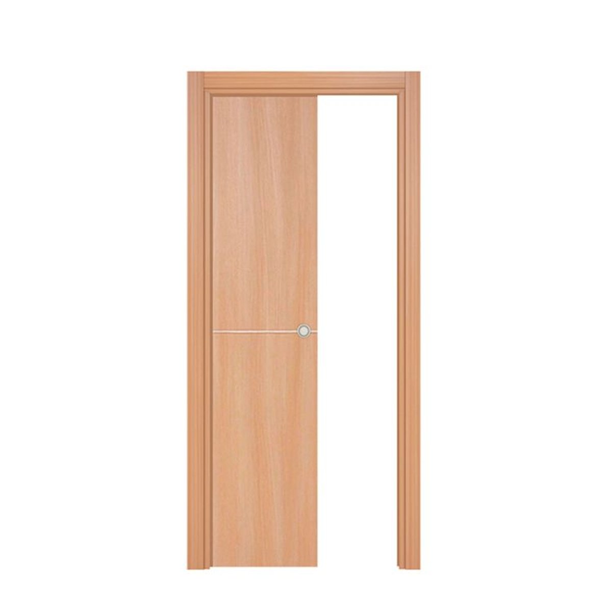 Porte coulissante galandage Riva - Chêne naturel