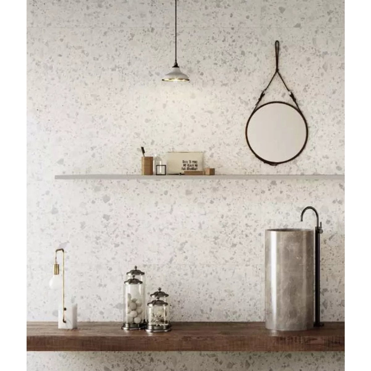 Carrelage Effet Terrazzo VENICE 60x60 Zinc