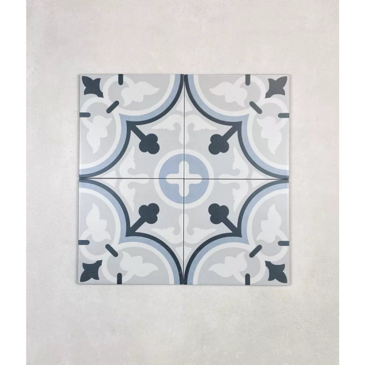 Carrelage Carreaux de Ciment LA MADELEINE 20x20 Lilou Bleu