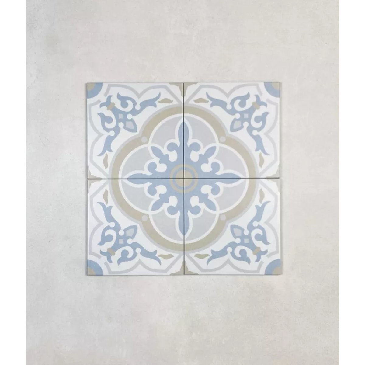 Carrelage Carreaux de Ciment LA MADELEINE 20x20 Gaetine Bleu