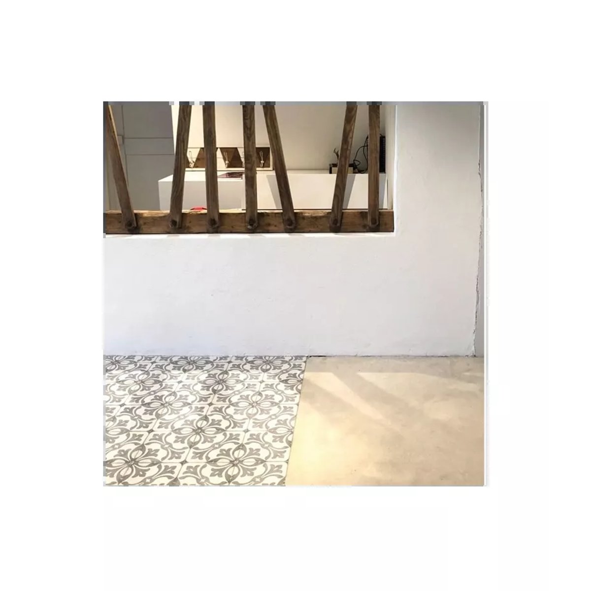 Carrelage Carreaux de Ciment ART NOUVEAU DECOR 20x20 La Rambla Grey