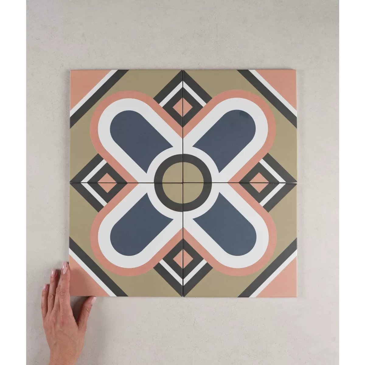 Carrelage Carreaux de Ciment BAUHOME 20x20 Blume Cold