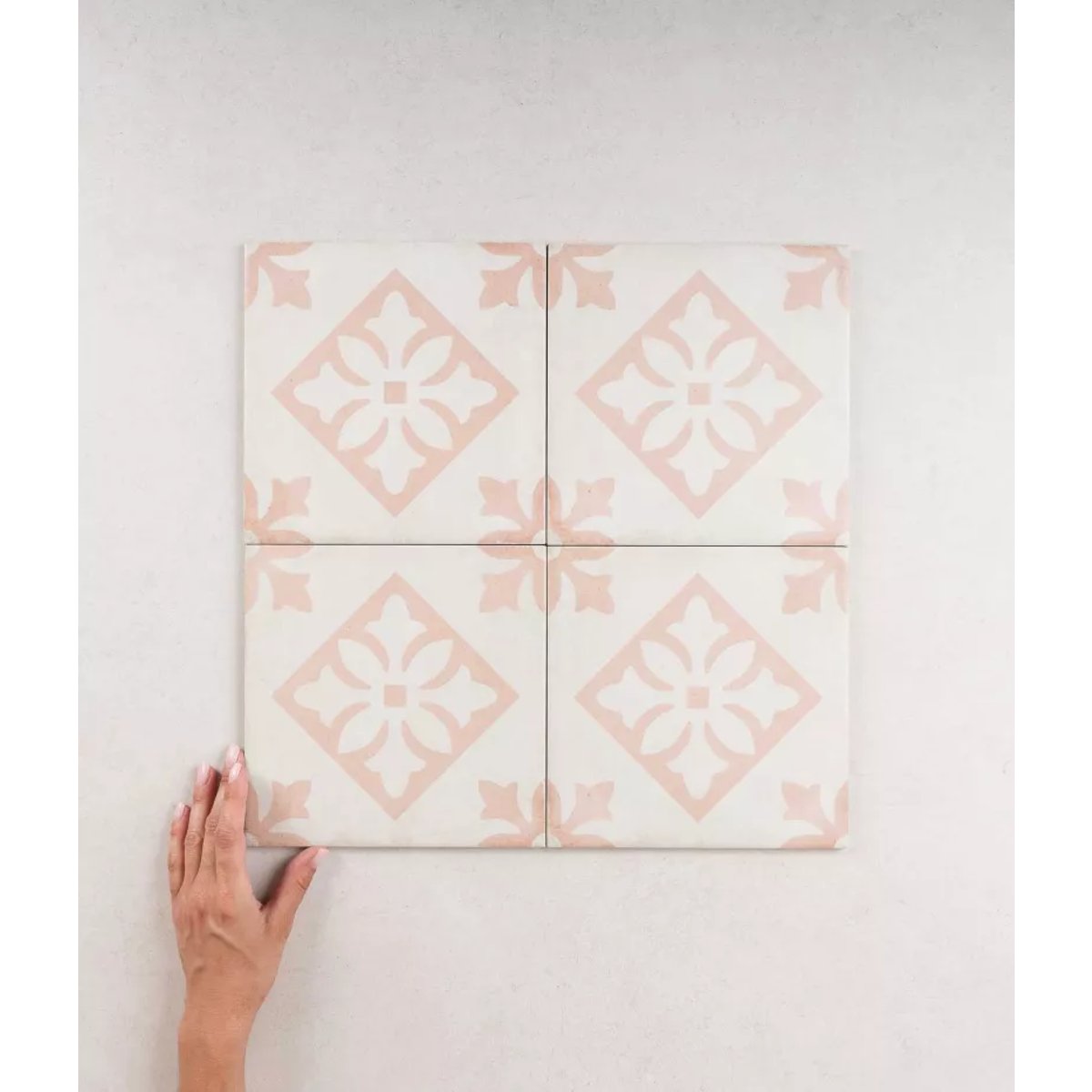 Carrelage Carreaux de Ciment ART NOUVEAU DECOR 20x20 Padua Pink