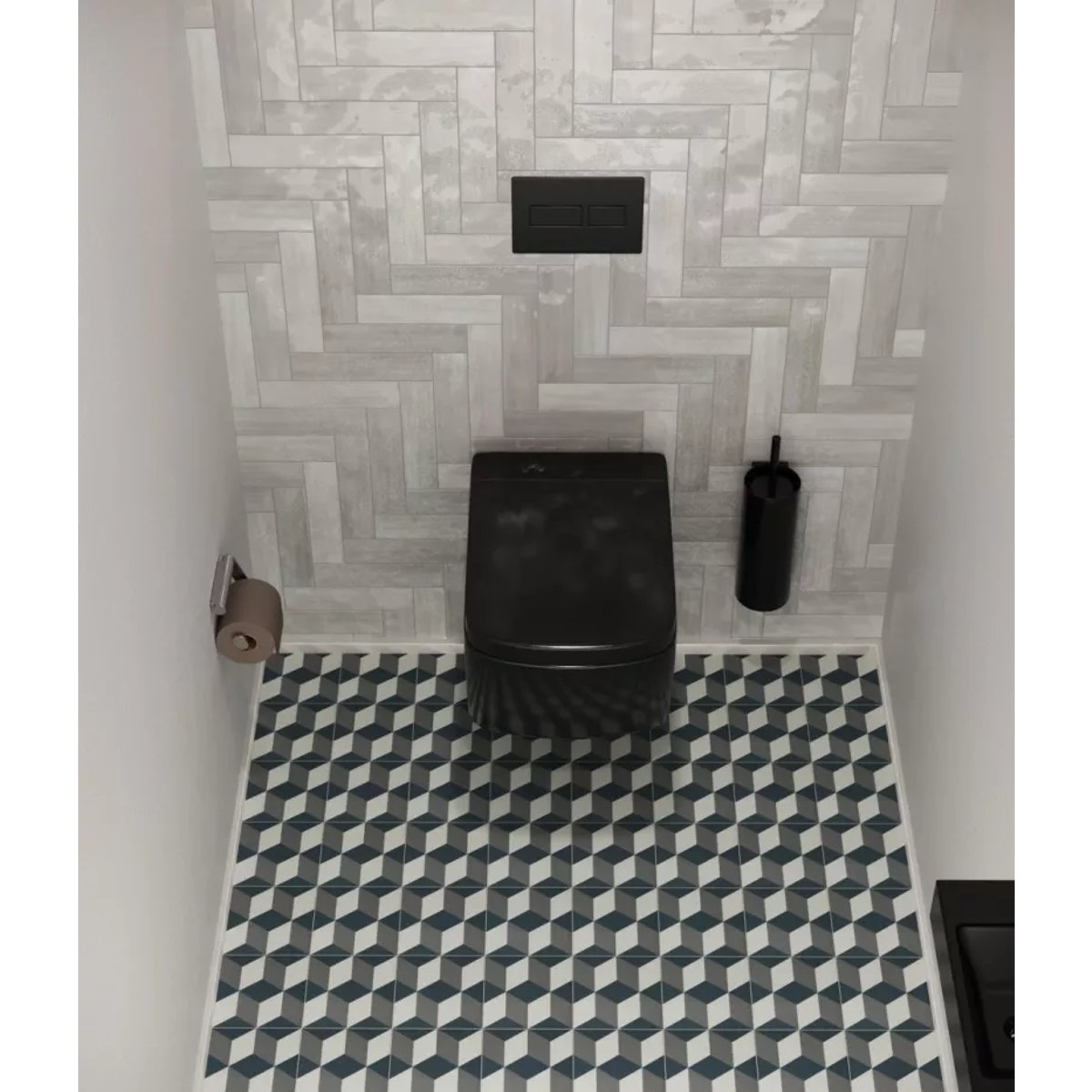 Carrelage Imitation Carreaux De Ciment 20x20 LA VILETTE Gustave