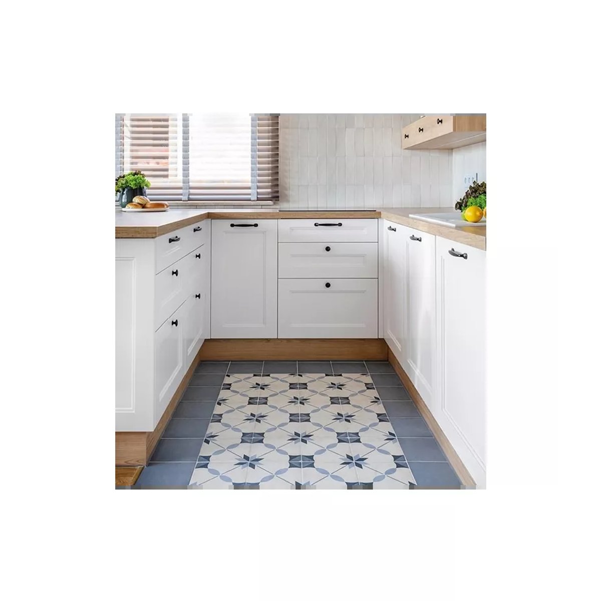 Carrelage Carreaux de Ciment ART NOUVEAU DECOR 20x20 Arcade Blue