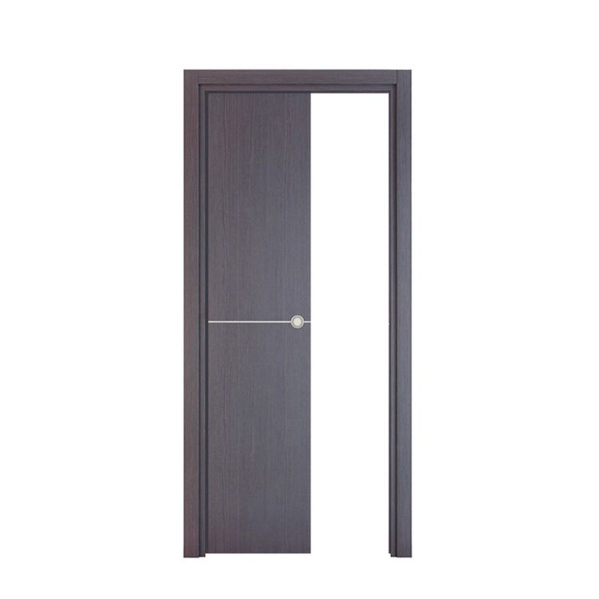 Porte coulissante galandage Riva - Chêne cendré