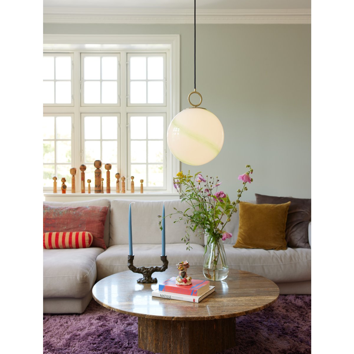 Suspension Stockholm Ø24 – Marbre gris