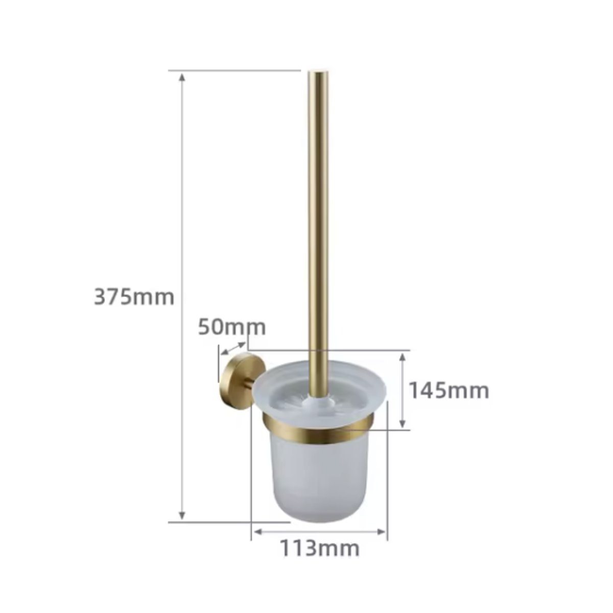 Brosse WC or brossé strié