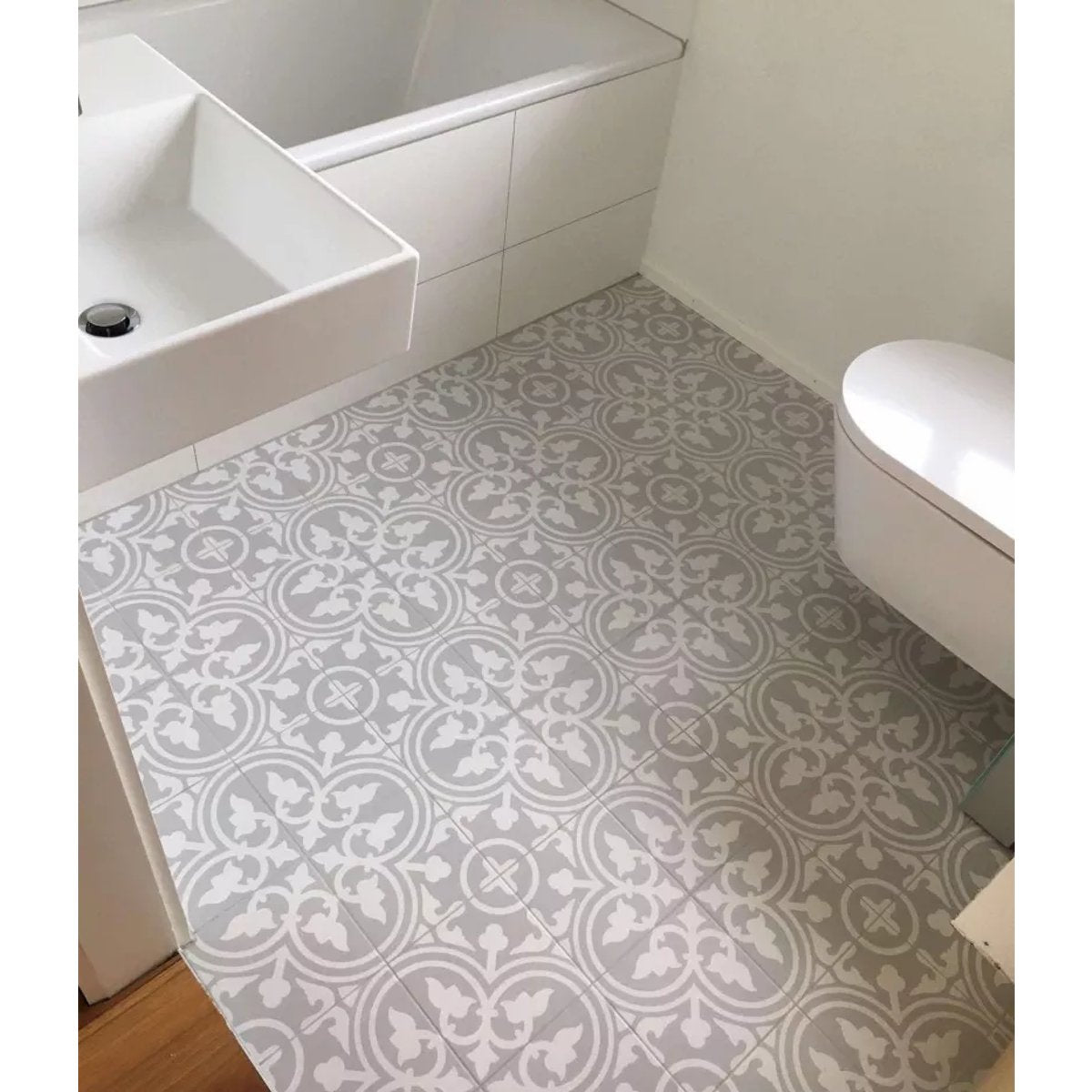Carrelage Carreaux de Ciment LA MADELEINE 20x20 Flavie Gris