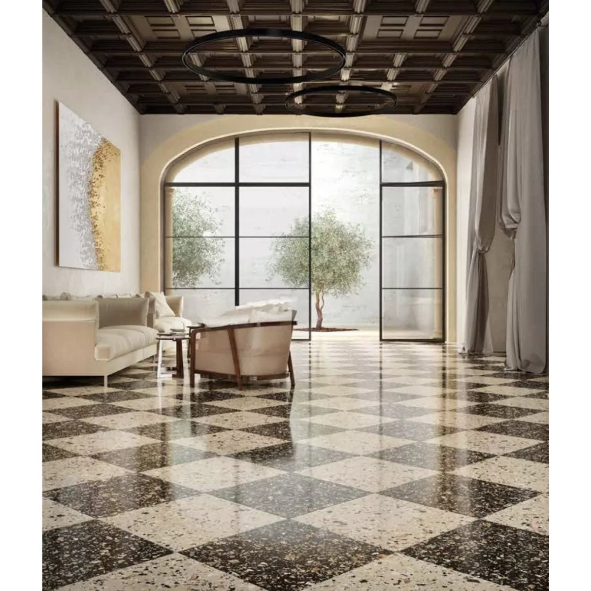Carrelage Effet Terrazzo VENICE 60x60 Earth