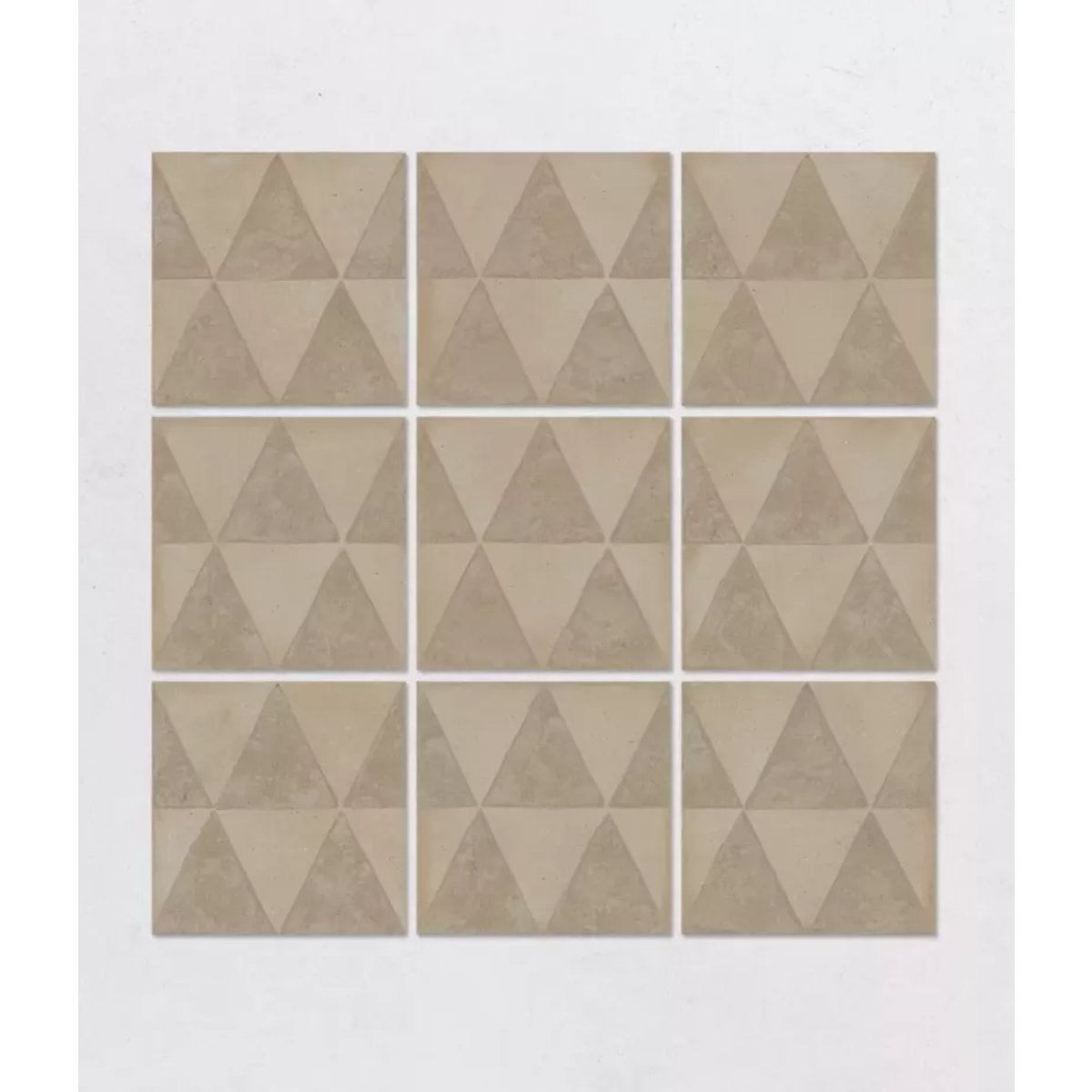 Carrelage Imitation Carreaux De Ciment 20x20 ART CRAFT Sabbia Triangoli