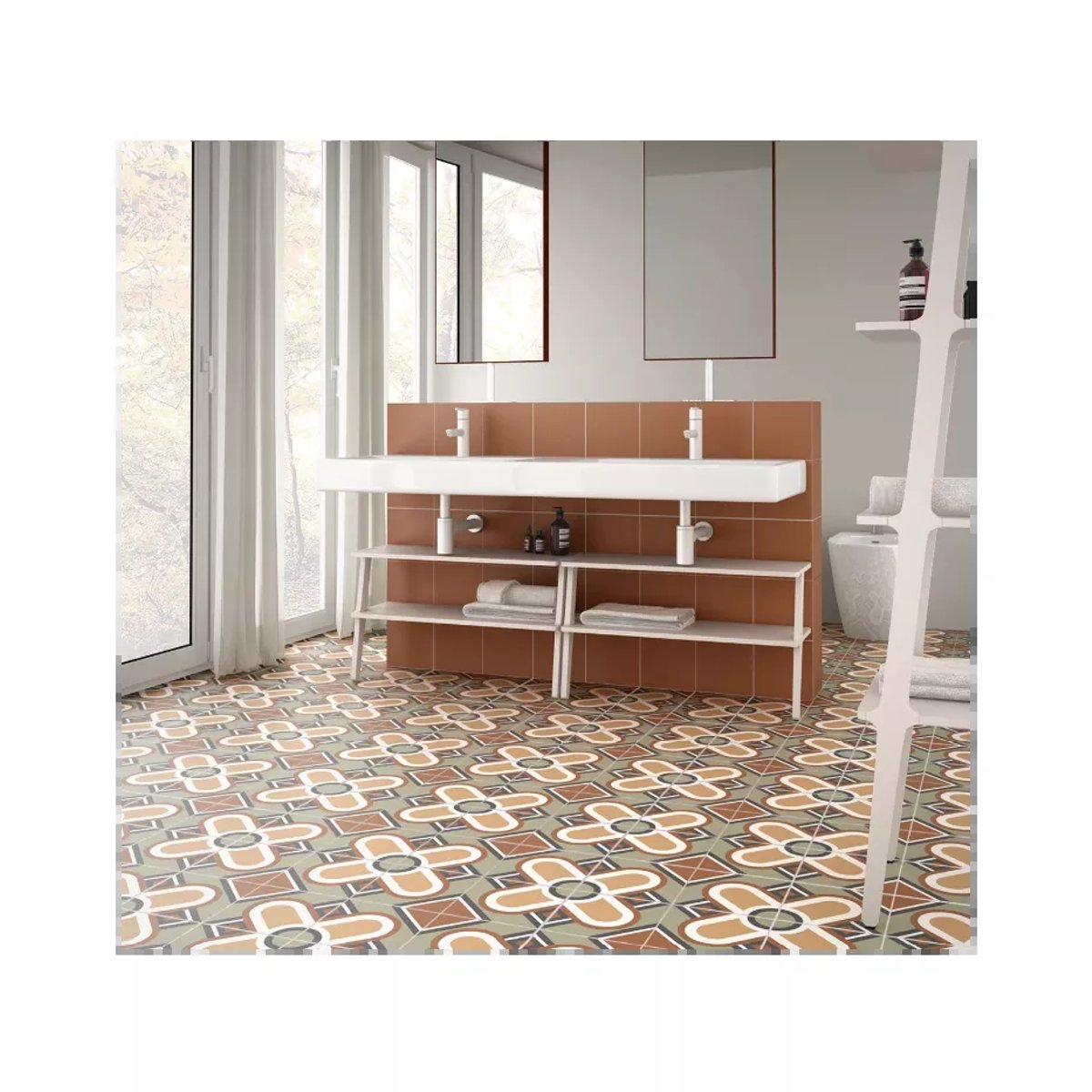 Carrelage Carreaux de Ciment BAUHOME 20x20 Blume Warm