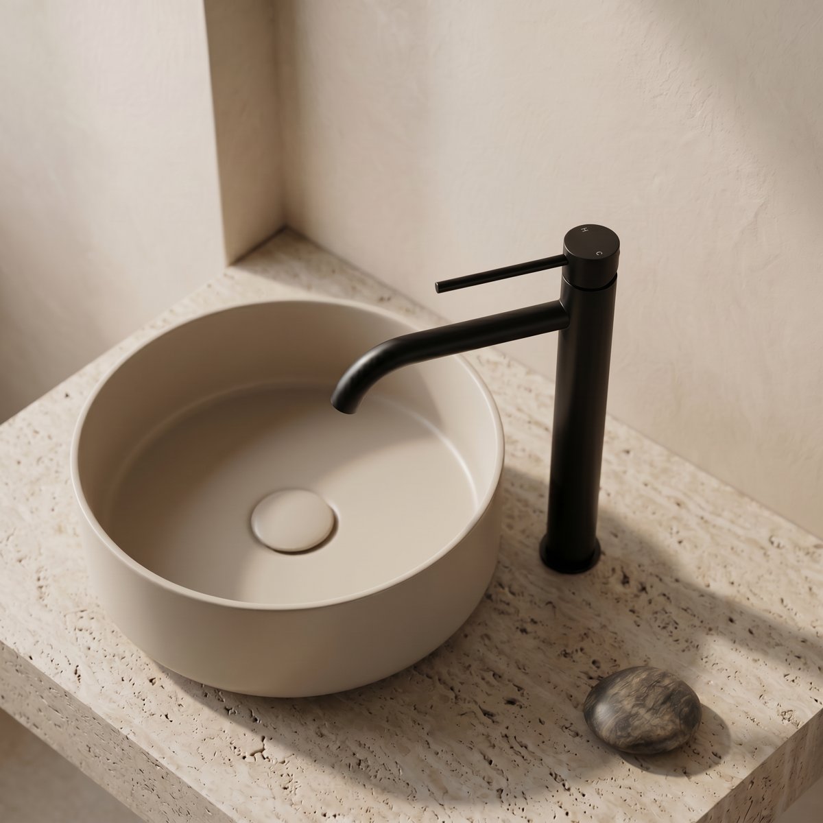 Mitigeur XL vasque noir mate