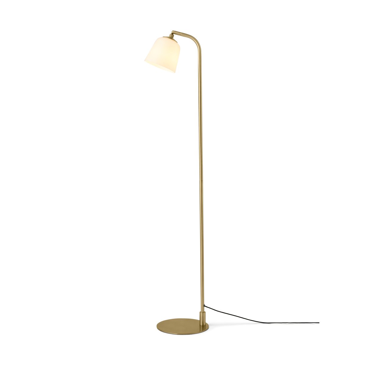 Lampadaire Room 49 Ø15 – Opale / laiton antique