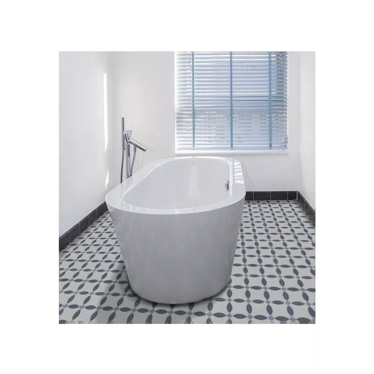 Carrelage Carreaux de Ciment LA MADELEINE 20x20 Syrah Bleu