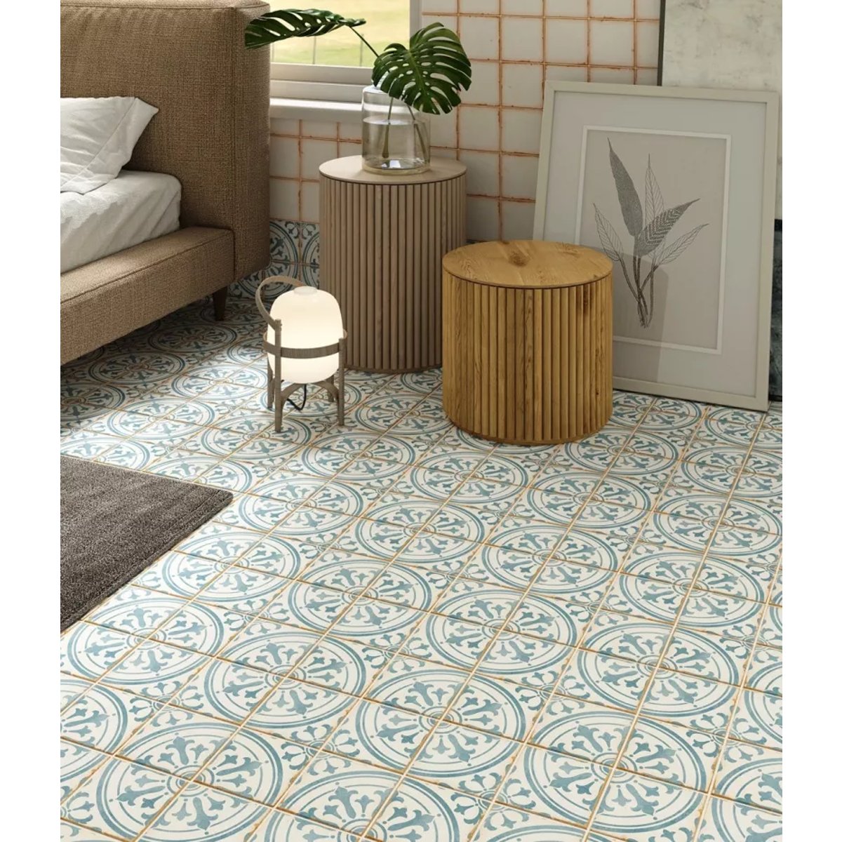 Carrelage Imitation Carreaux De Ciment 12,5x12,5 CASABLANCA Ziane