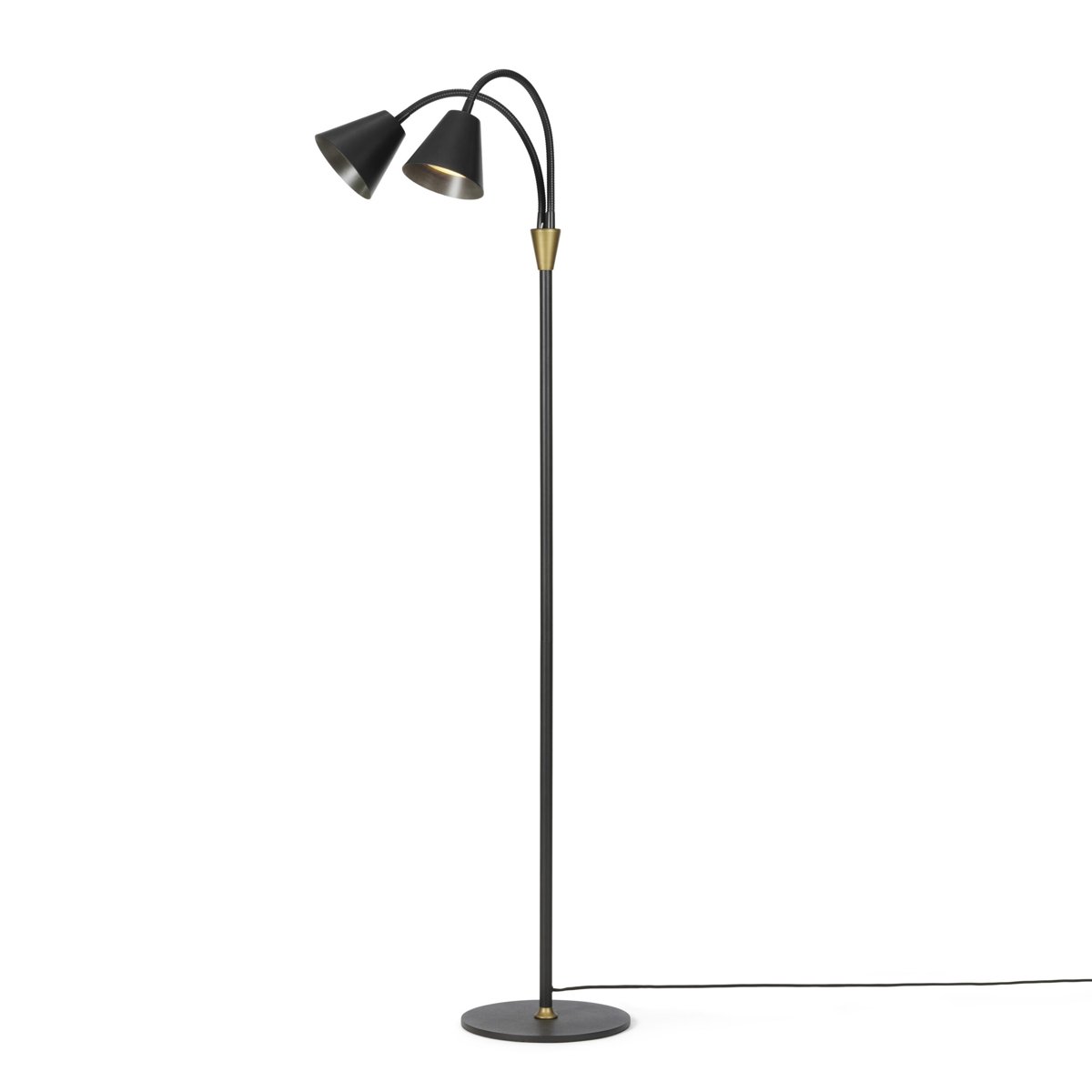 Lampadaire Hygge 2 bras – Noir graphite