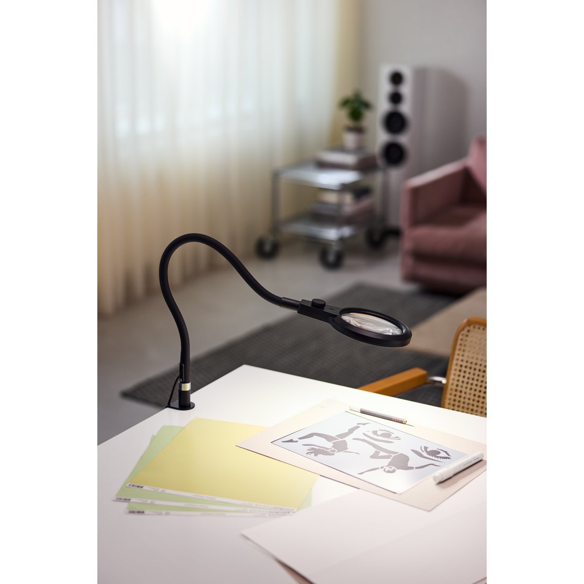Lampe à pince Magni Clips Superflex – Noir