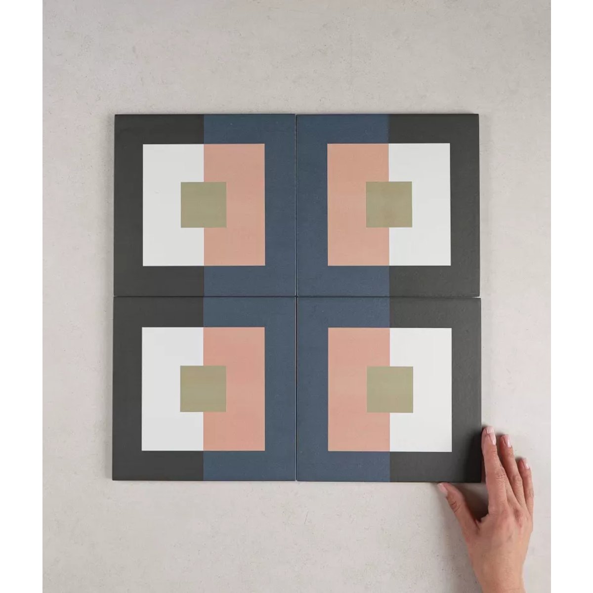 Carrelage Carreaux de Ciment BAUHOME 20x20 Punkt Cold