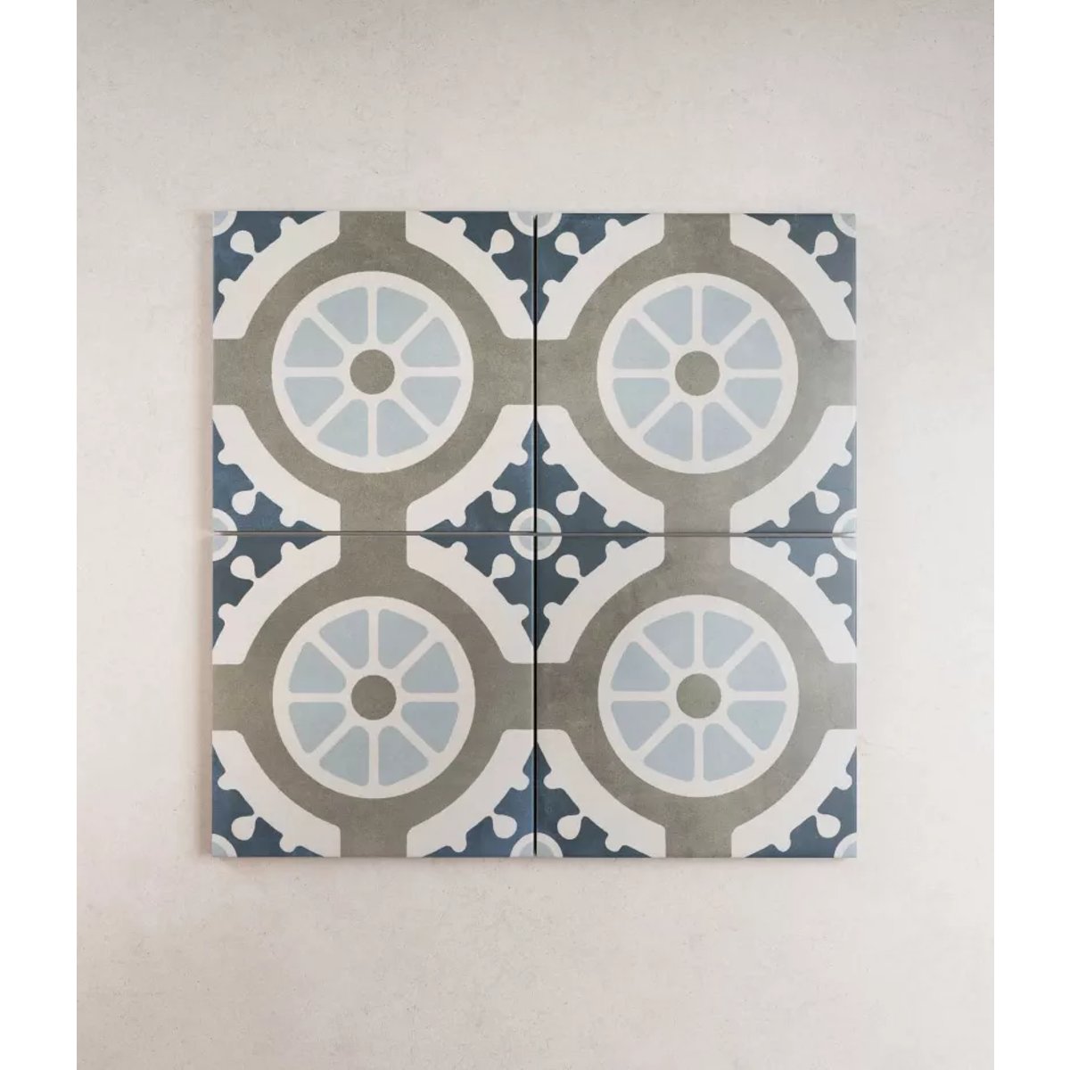 Carrelage Imitation Carreaux De Ciment 22,3x22,3 HAVANA White Round