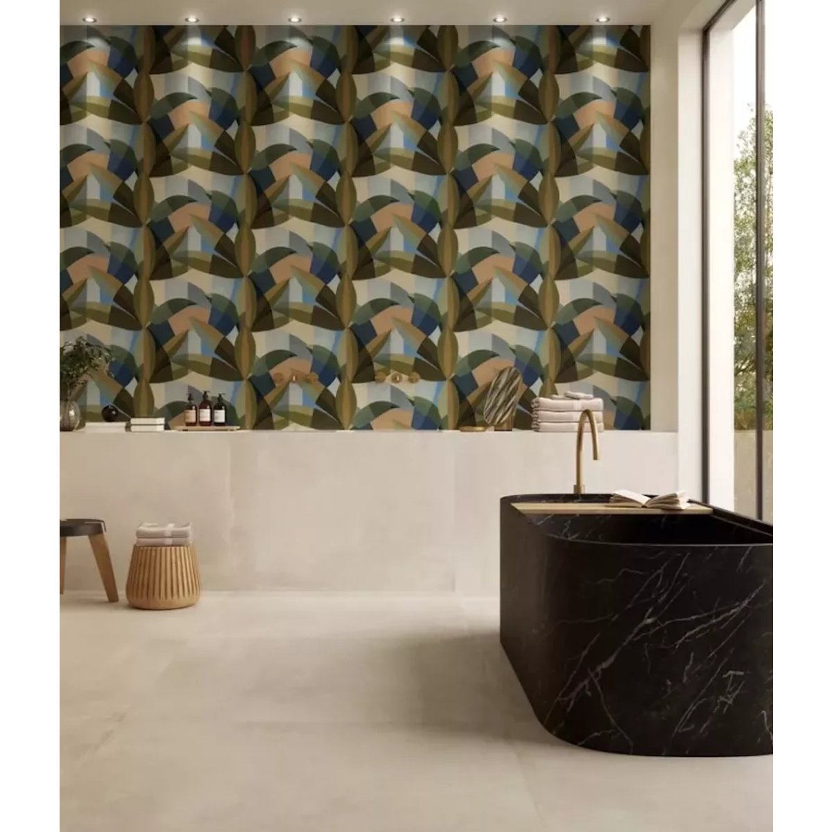 Carrelage Effet Béton AZUMA UP 60x60 Ivoire rectifié