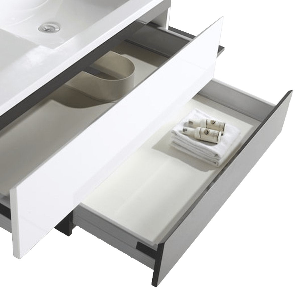 Meuble 100 cm chêne clair Aqualinea