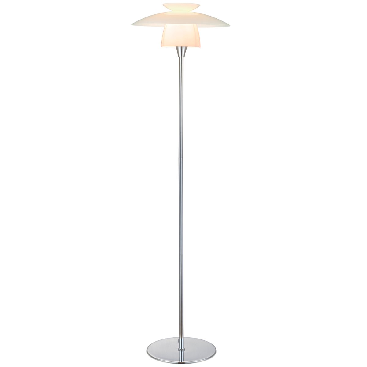 Lampadaire Scandinavia Ø40 – Opale / chrome