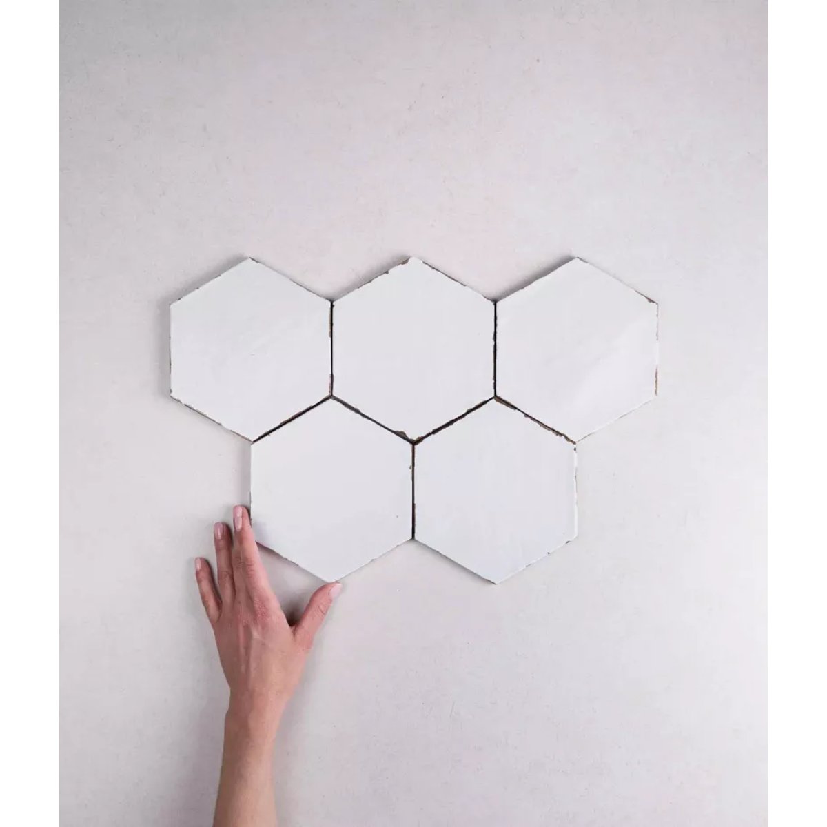 Carrelage Imitation Carreaux de ciment CAPRI 14x16 Solaro White