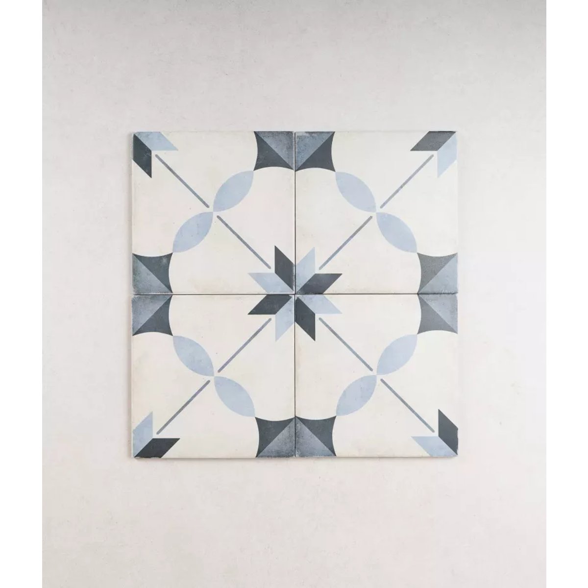Carrelage Carreaux de Ciment ART NOUVEAU DECOR 20x20 Arcade Blue