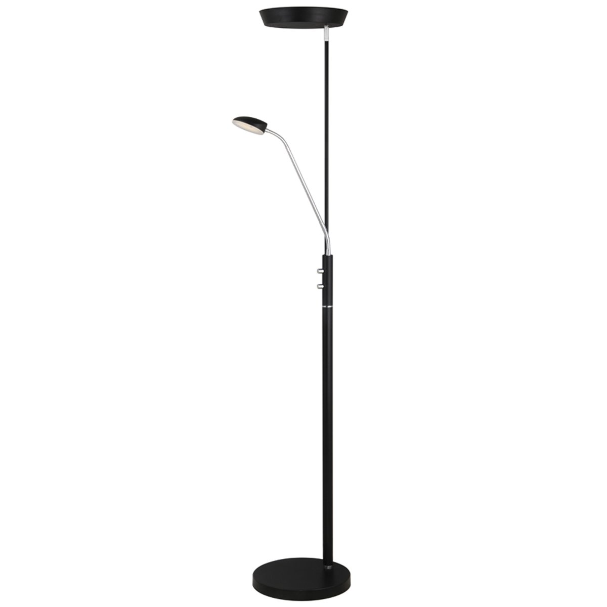 Lampadaire LED Vegas Combi 5/20 W – Noir