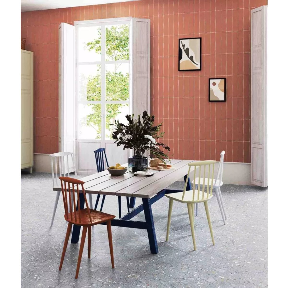 Carrelage Effet Terrazzo Hexagonal AROUSA 25,8x29 Azul