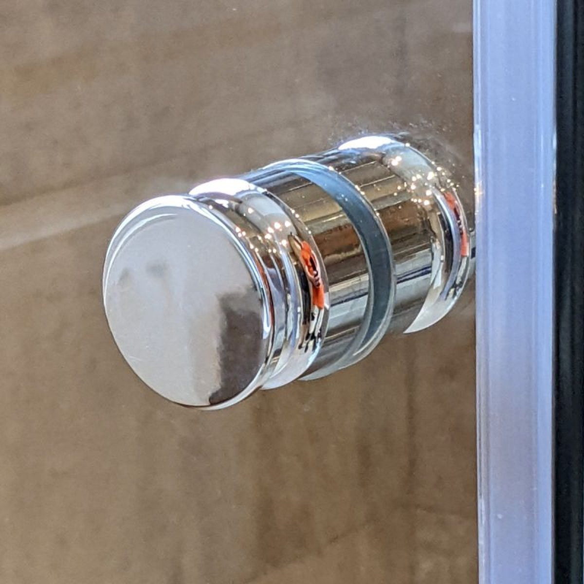 Portes de douche doubles en verre trempé 8mm sur mesure SALOON - Noir Mat