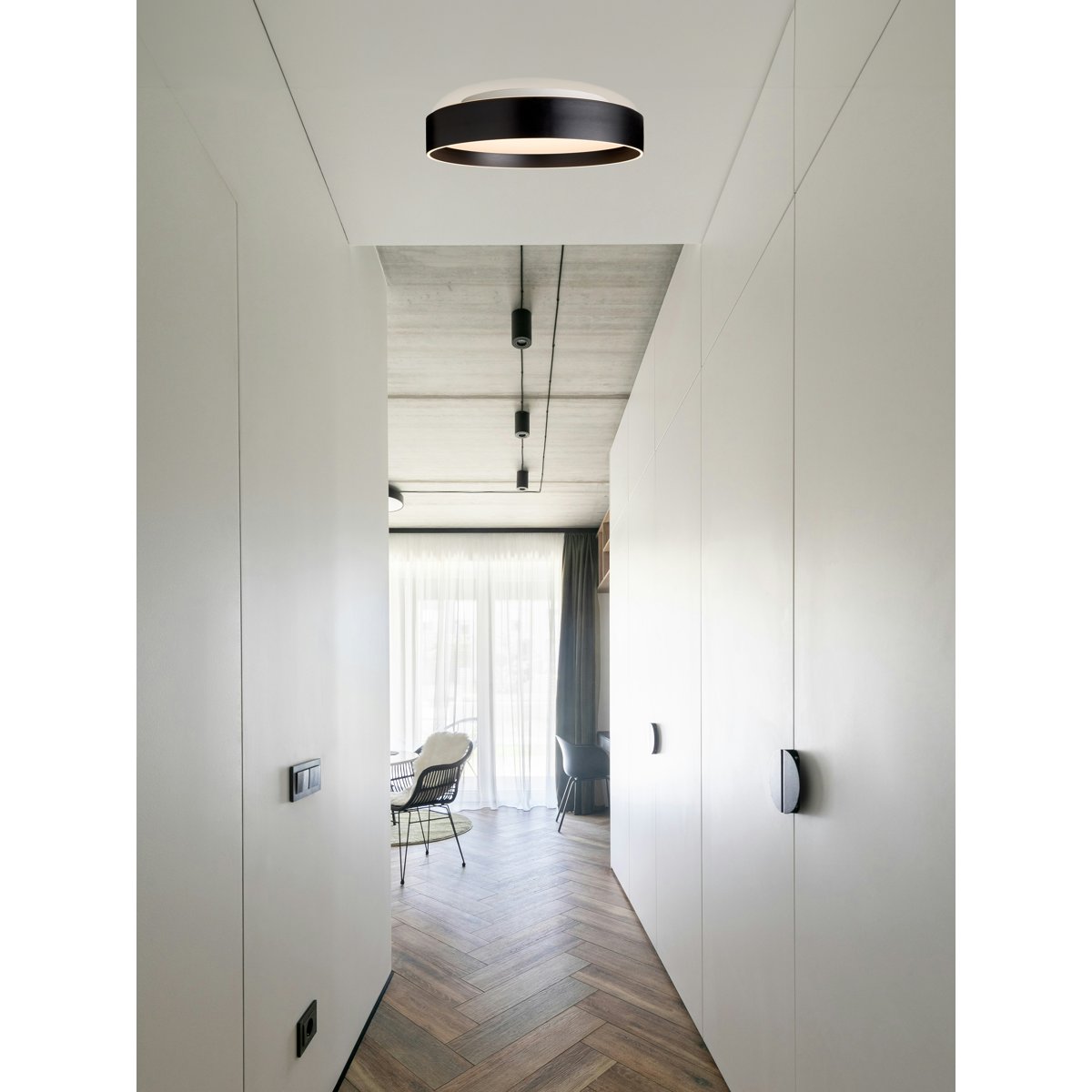 Plafonnier Universal 3 Lite Ø42 30 W + 10 W – Noir