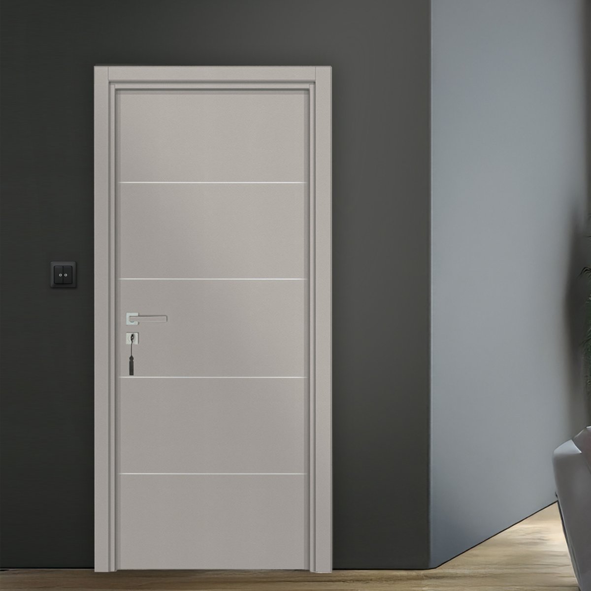 Bloc-porte Seymour - Cuir argile