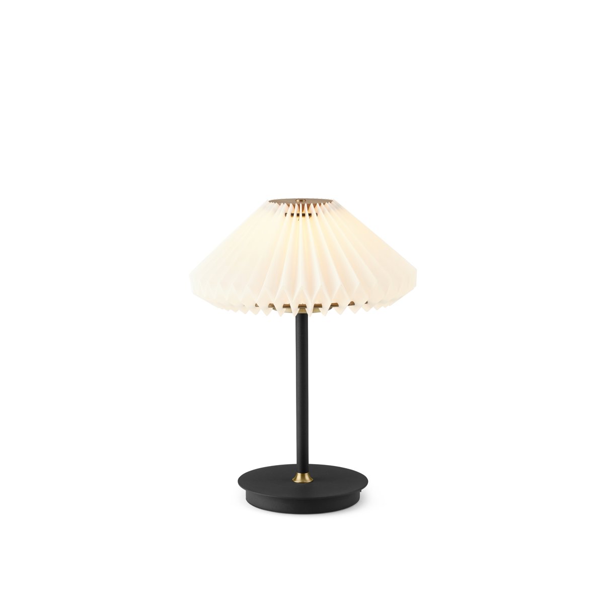 Lampe à poser nomade Paris To Go Ø22 – Blanc pur / noir