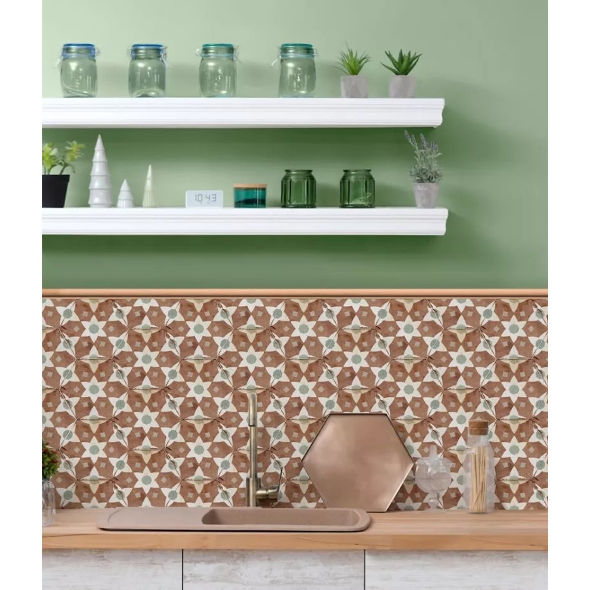 Carrelage Imitation Carreaux De Ciment Hexagonal 21x25 ALHAMBRA YASMINE