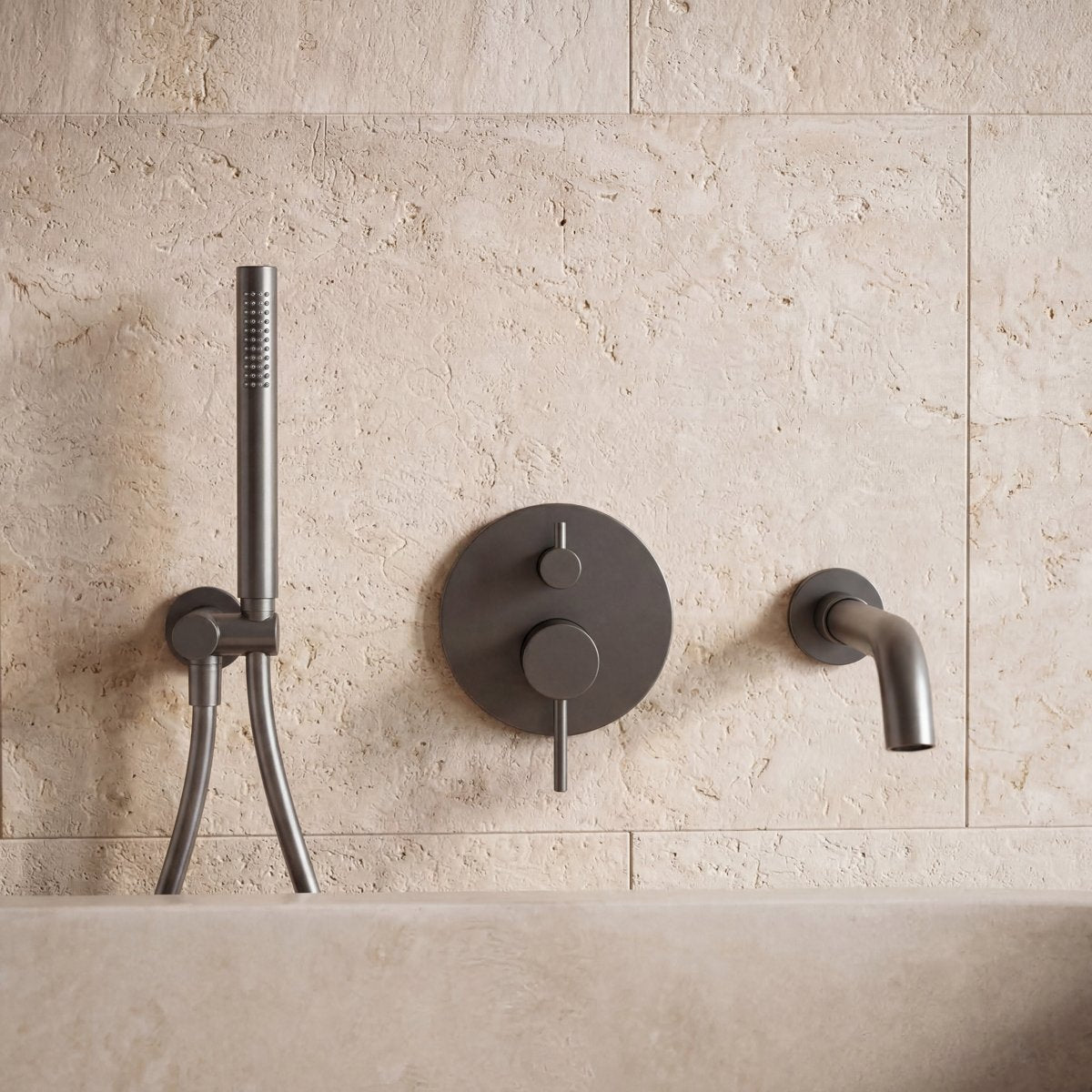 Ensemble de bain gris brossé