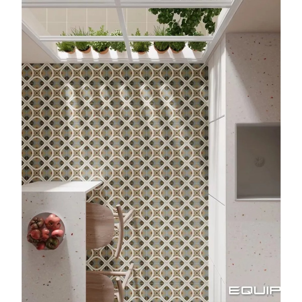 Carrelage Imitation Carreaux De Ciment 20x20 RIVOLI Cinque
