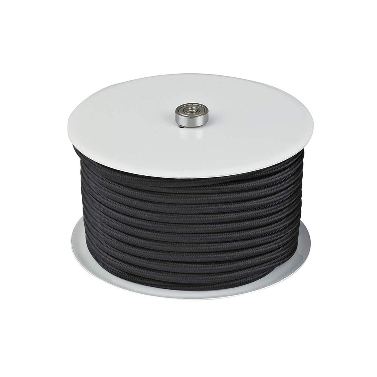 Rouleau de câble textile 25 m – Noir