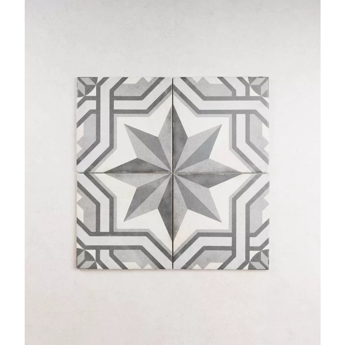 Carrelage Carreaux de Ciment ART NOUVEAU DECOR 20x20 Cinema Grey